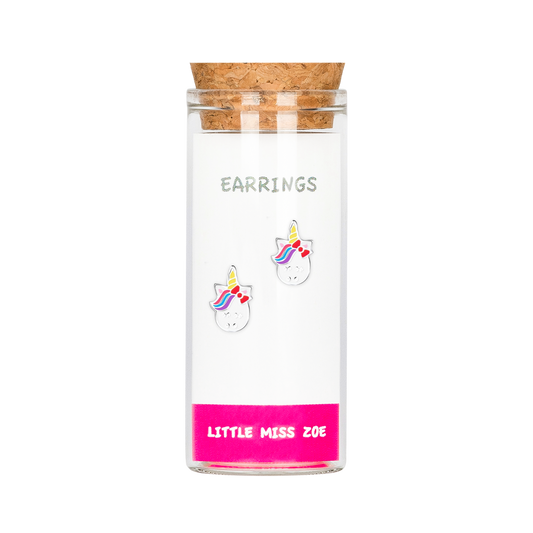 Unicorn Earrings in a Bottle