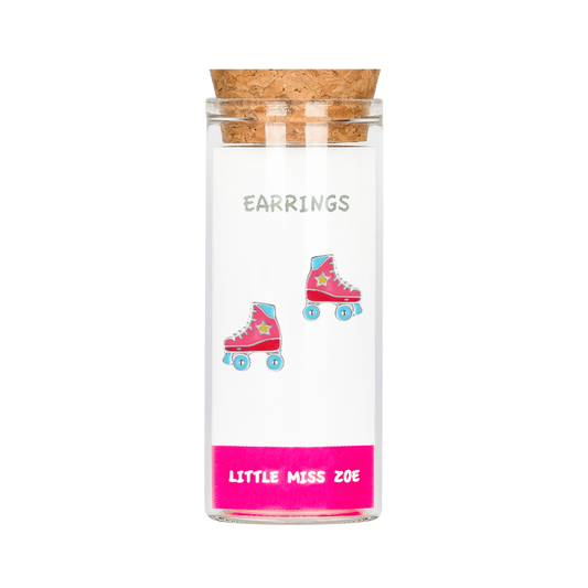 Skates Stud Earrings in a Bottle