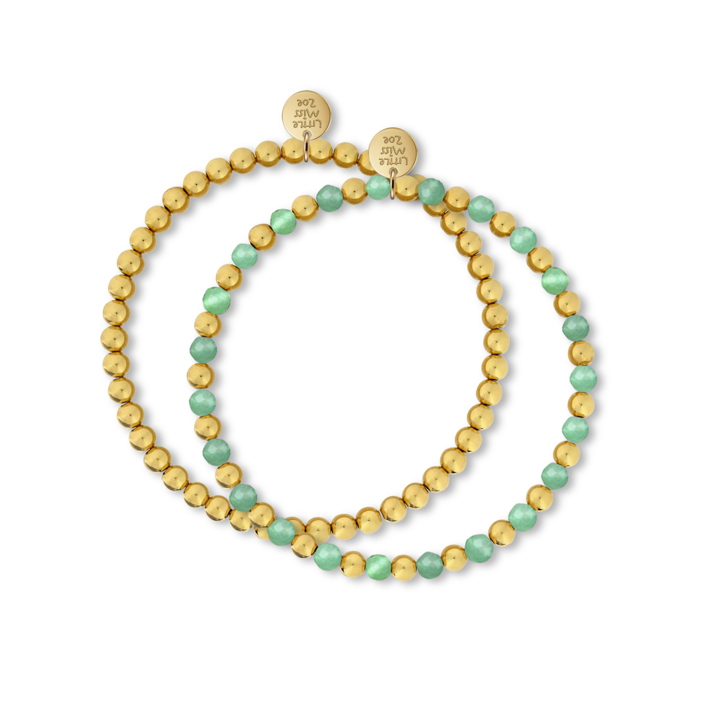 Sunday Sky Dainty Gold Bracelet Set of 2