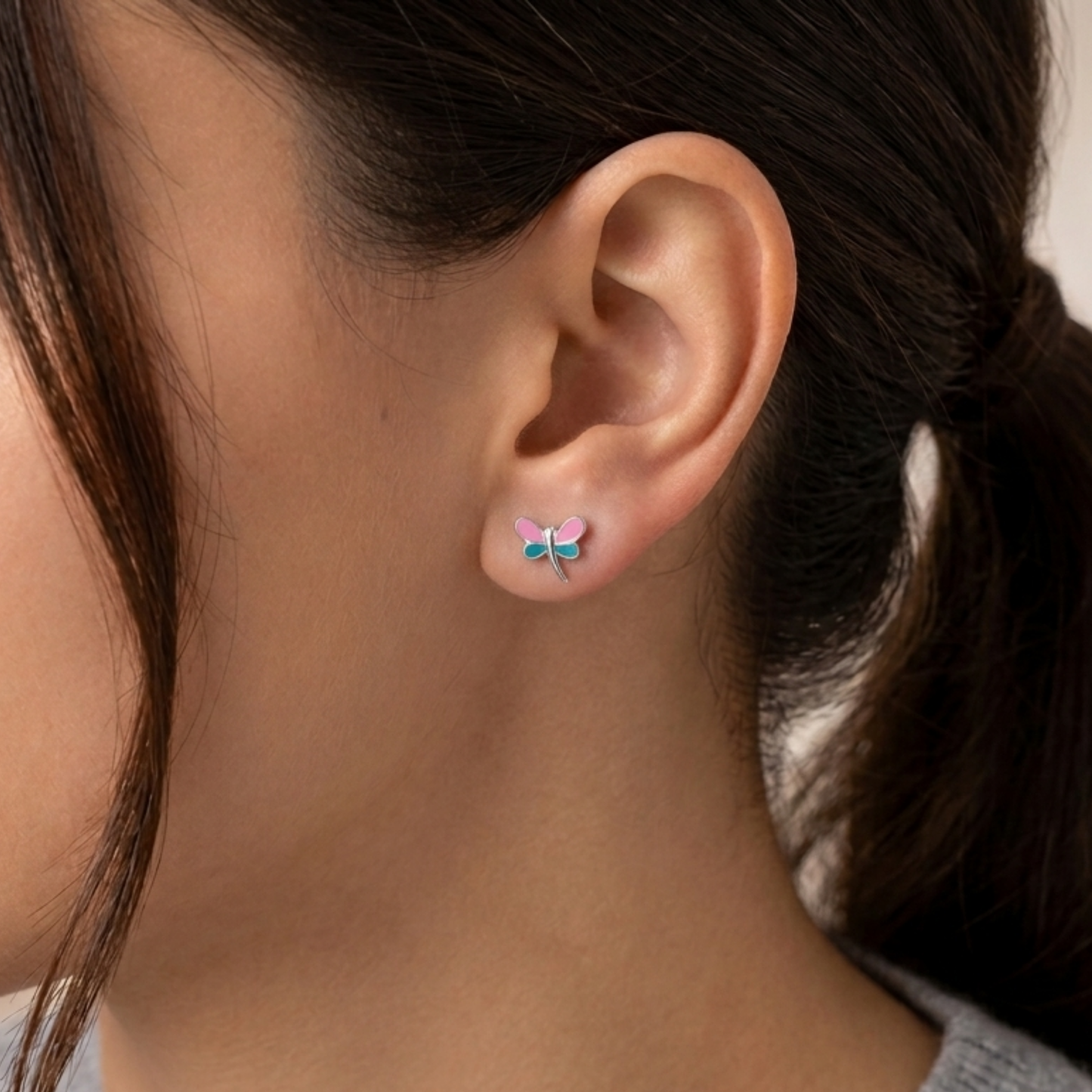 Sunday Sky Sterling Silver Butterfly Earrings