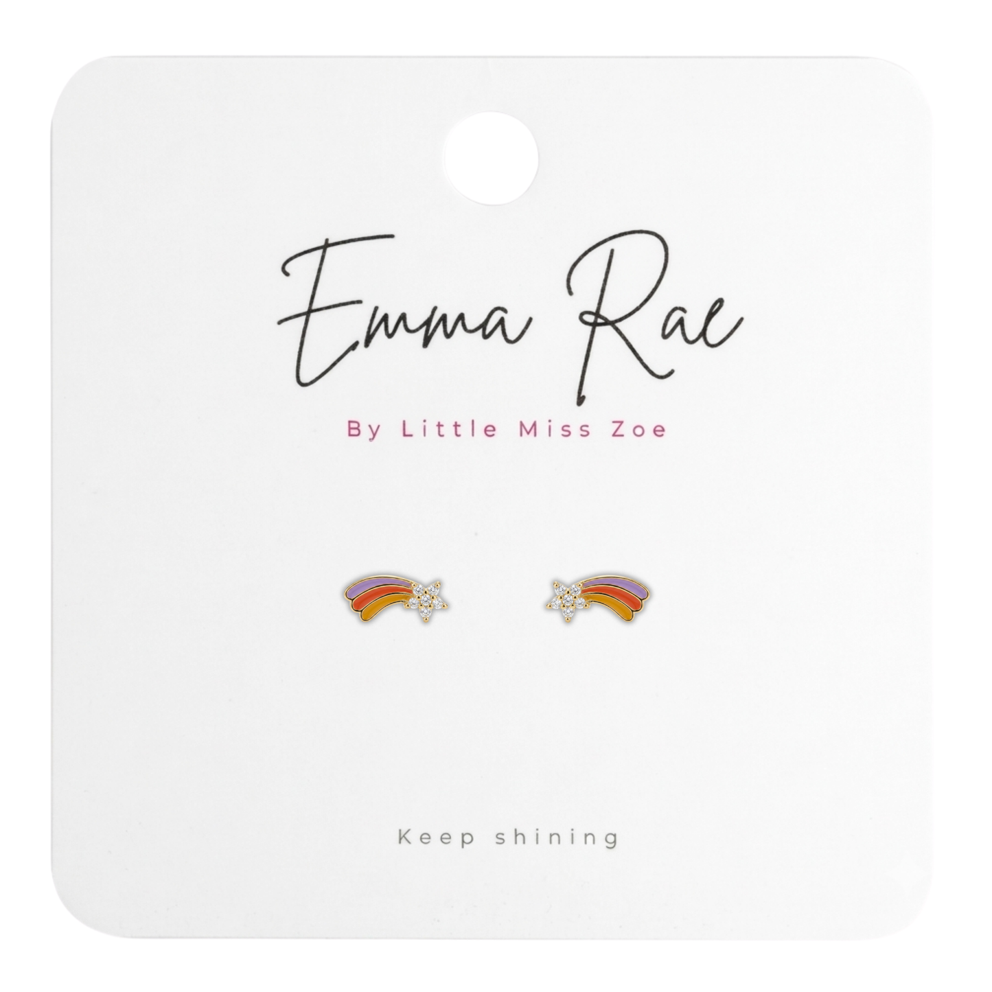 Sunday Sky Sterling Silver Shooting Star Earrings