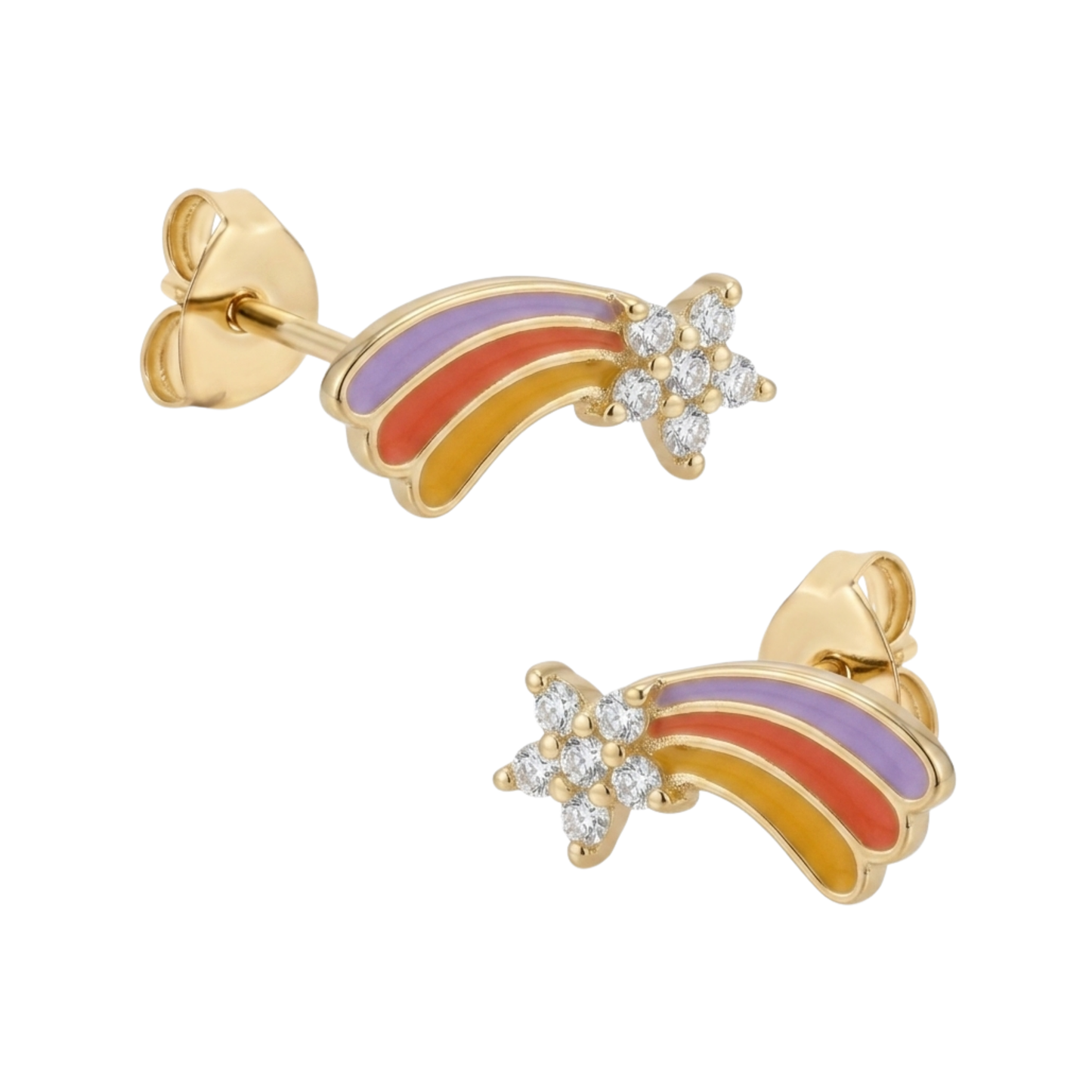 Sunday Sky Sterling Silver Shooting Star Earrings