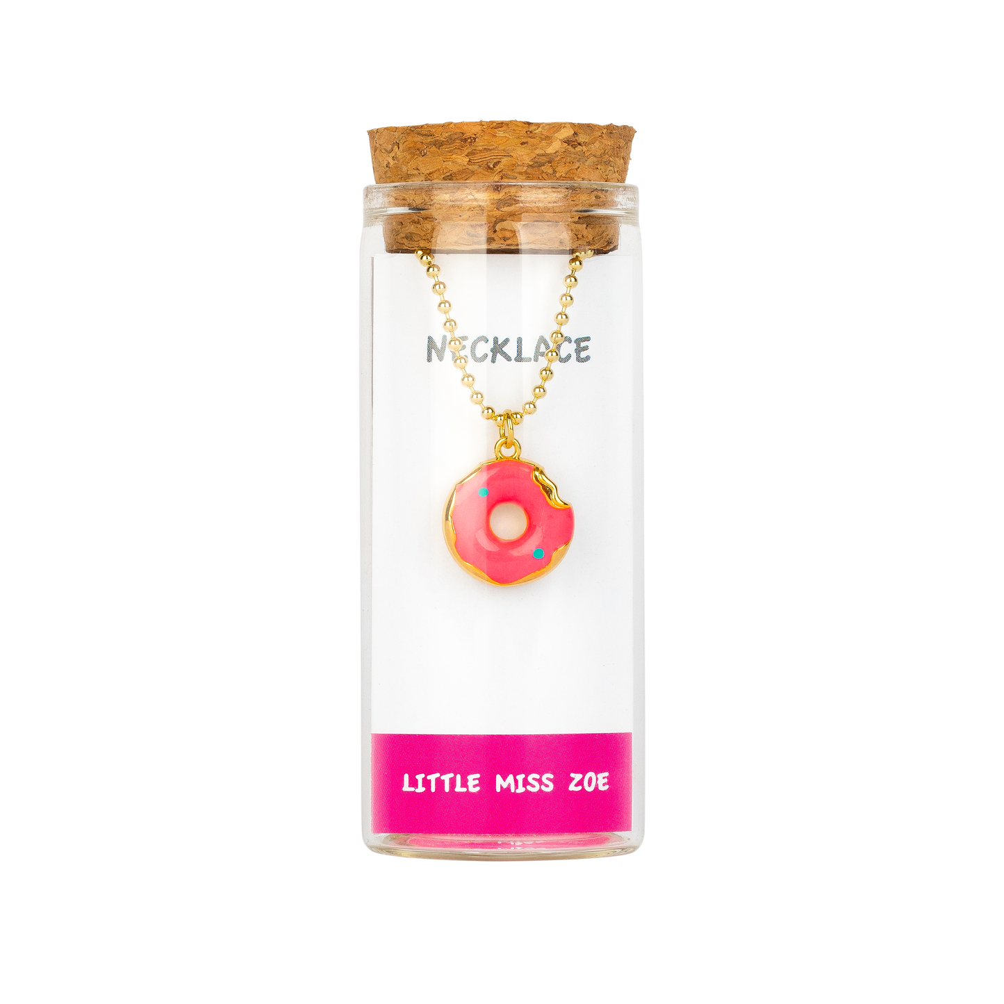 Donut Necklace in a Bottle